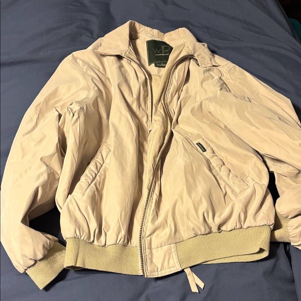Weatherproof Men's Beige Windbreaker Jacket
